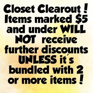 Closet Clearout Notice